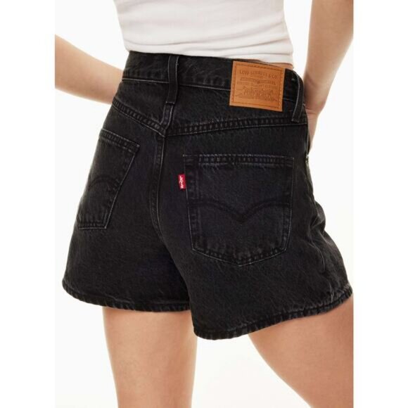 Levi's 80s Mom Short In Not To Interrupt Black Size 25 - Picture 2 of 9